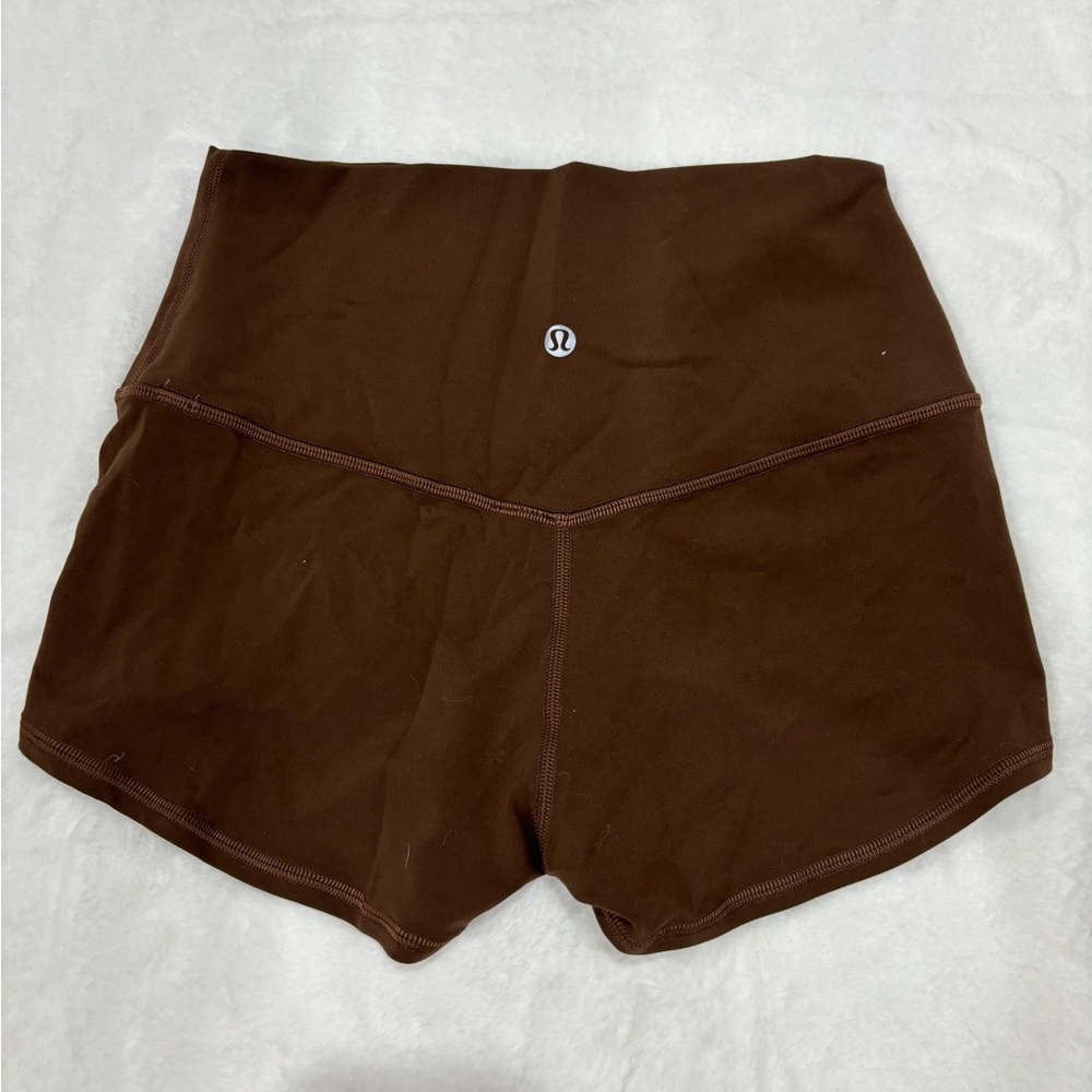 lululemon athletica High-Rise Brown Athletic Shorts
